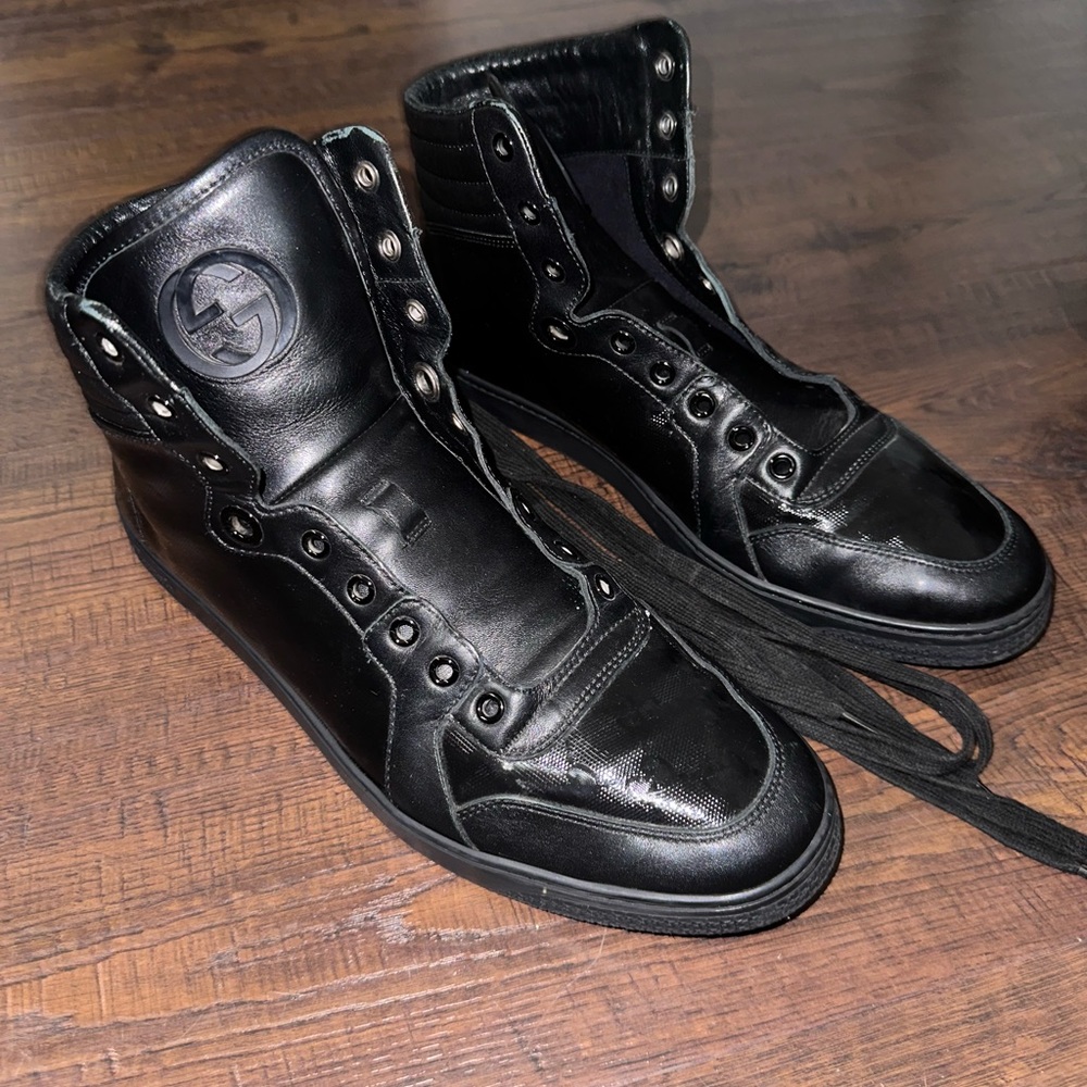 Mens Black Gucci Shoes